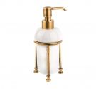 Dispenser-da-lavabo-colore-bronzo-per-arredo-bagno-in-ottone-e-ceramica-bianca-realizzazione-artigianale