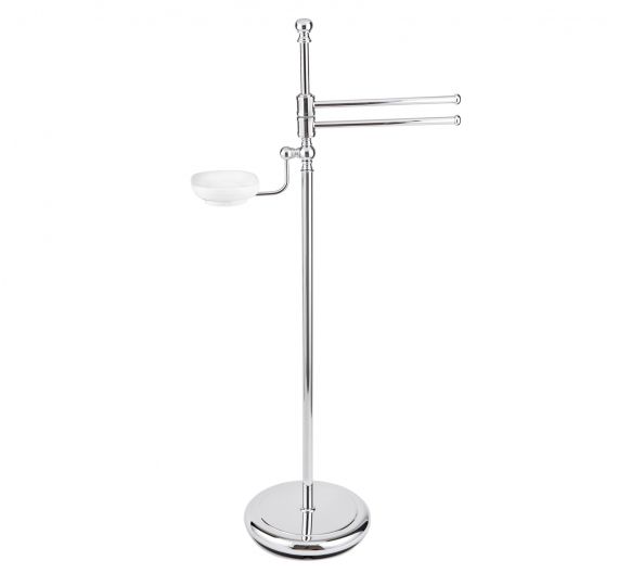 Floor lamp English style bathroom classic style towel bar and soap in the white ceramic - bathroom furniture of artisan quality
