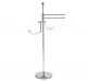 Piantana bagno porta salviette bidet, carta e sapone in vetro H 80 cm LINEA ONDA