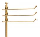 Standing paper towel holder, three straight arms brass chrome - brass - bronze- Line Weave bathroom accessories Italian high