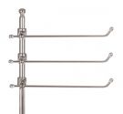 Standing paper towel holder, three straight arms brass chrome - brass - bronze- Line Weave bathroom accessories Italian high