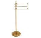 Standing paper towel holder, three straight arms brass chrome - brass - bronze- Line Weave bathroom accessories Italian high