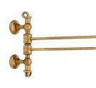 Towel bar, two straight rods fixed to the wall-brass-plated-bronzed-rust-furniture bathroom idearredobagno