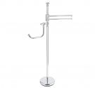 standing polifunzione toilet roll holder and towel holder base space - saving- bathroom Furniture Made in Tuscany