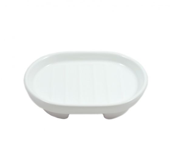 Porta sapone ricambio bagno in ceramica bianca da appoggio - prodotto alta qualità