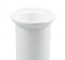 tube en céramique blanche pour la toilette brosse wc - salle de bains accessoires de rechange - produit de métier, toscane -