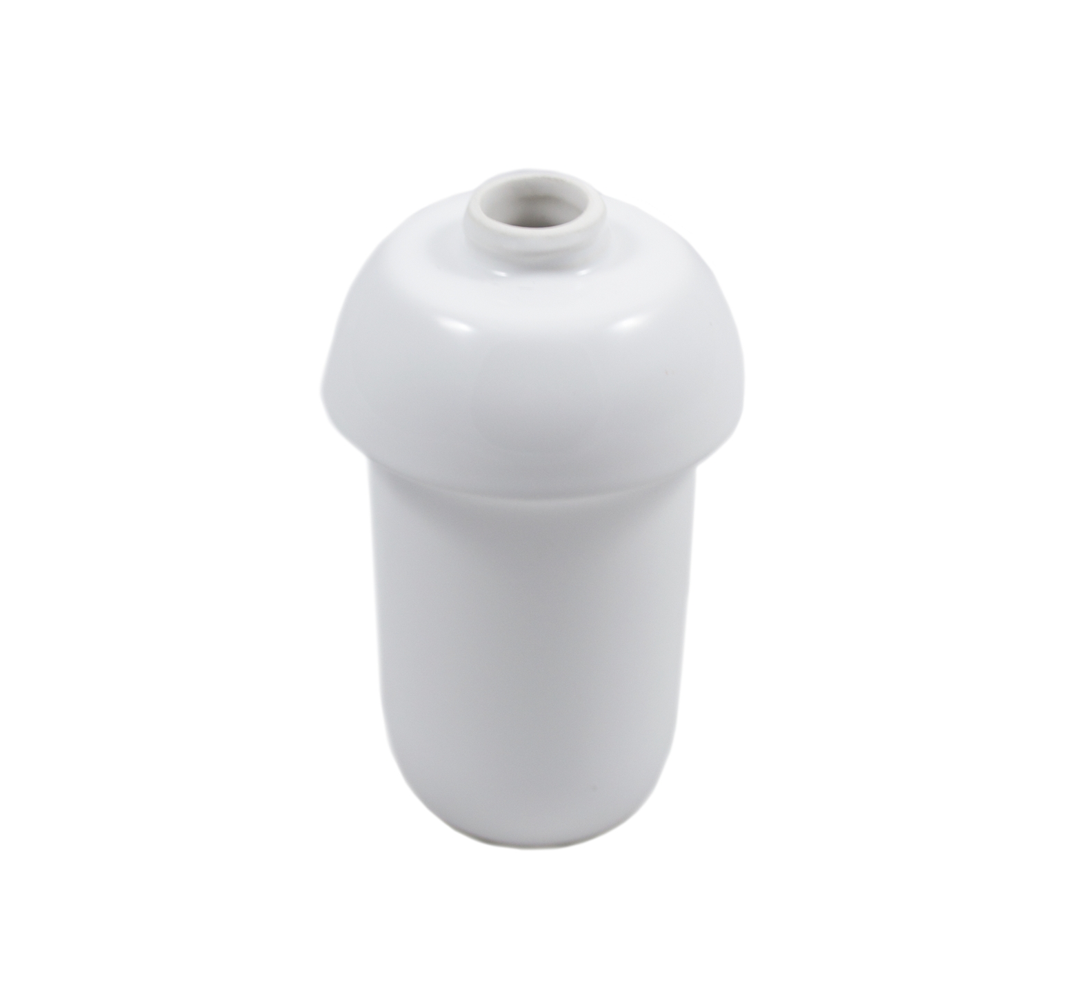 Dispenser bagno di ricambio per sapone in ceramica H 13 cm - diametro 6,3 cm