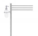 Floor stand bathroom freestanding with towel bar, three rods rotatable and brings snacks for liquid soap-bathroom Decor Minimal