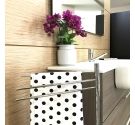 Piantana porta asciugamani da bagno in ottone antiruggine-base salvaspazio per arredare bagno di piccole dimensioni-artigianato 