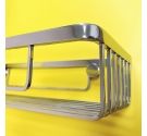 grid port objects, square shape, in chrome-plated brass-production of handmade bathroom accessories