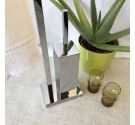 STANDING MULTIFUZIONE - PORT BRUSH, ROLL TOWELS AND SOAP - BATHROOM ACCESSORIES BRASS CHROME - LINE CUBE, SPACE-SAVING