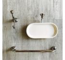 a towel holder for bidet-classic-style-spring-collection bathroom accessories in brass, high-quality artisan product