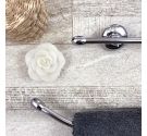 towel holder from wall - to- rod bent - line bathroom fittings brass chrome plated - fixing with dowels