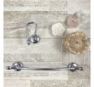 Paper towel holder for bathroom bidet fixing to wall with anchors - brass product rust-warranty IdeArredoBagno