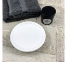 portasapone di ricambio in ceramica bianca per accessori bagno - arredo bagno italiano