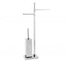 Bathroom furniture planter with scope door, roll door and single bidet wipe - rolling elements - SPACE-SAVING PLANTAIN