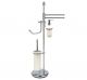 Piantana porta carta, salviette bidet, scopino e dispenser H 80 cm - LINEA ONDA
