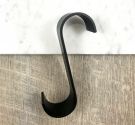 HOOK BRASS QUALITY MATTE BLACK finish FOR heated TOWEL rails h.14 cm