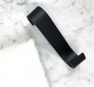 HOOK BRASS QUALITY MATTE BLACK finish FOR heated TOWEL rails h.14 cm