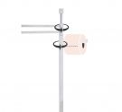 Floor stand roll holder and towel rail to be on - Base to save space - a Floor lamp made in italy with passion and care