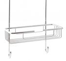 Basket for shower hanging from the glass hooks long with protection and suction - Line bathroom furniture shower