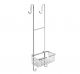 Récipient de douche de stockage simple de panier - crochets longs de version pour accrocher sur le décrochage de douche