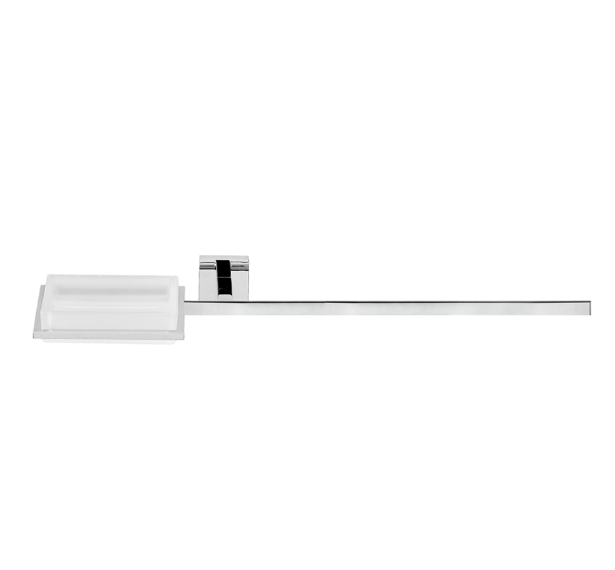 Towel rack with combined wall soap door for bathroom - Q.UBI LINE