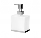 Rectangular satin glass dispenser - Bathroom accessories LINE Q.UBI