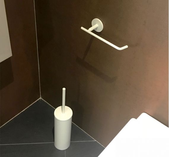 porte rouleau porte-papier de salle de bain laiton chromé - fixe au mur à l'aide d'ancres-salle de bains accessoires en toscane