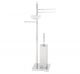 Piantana porta scopino, carta, salviette bidet e sapone H 79 cm - LINEA Q.UBI