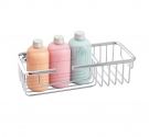 mensola portaoggetti shampoo sapone per doccia in ottone cromato - facile da installare con tasselli e viti - ottone antiruggi