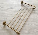  Paper towel holder wall-mounted collection of accessories with dowels - shelf, elegant, anti-rust - bronze finish - Made In