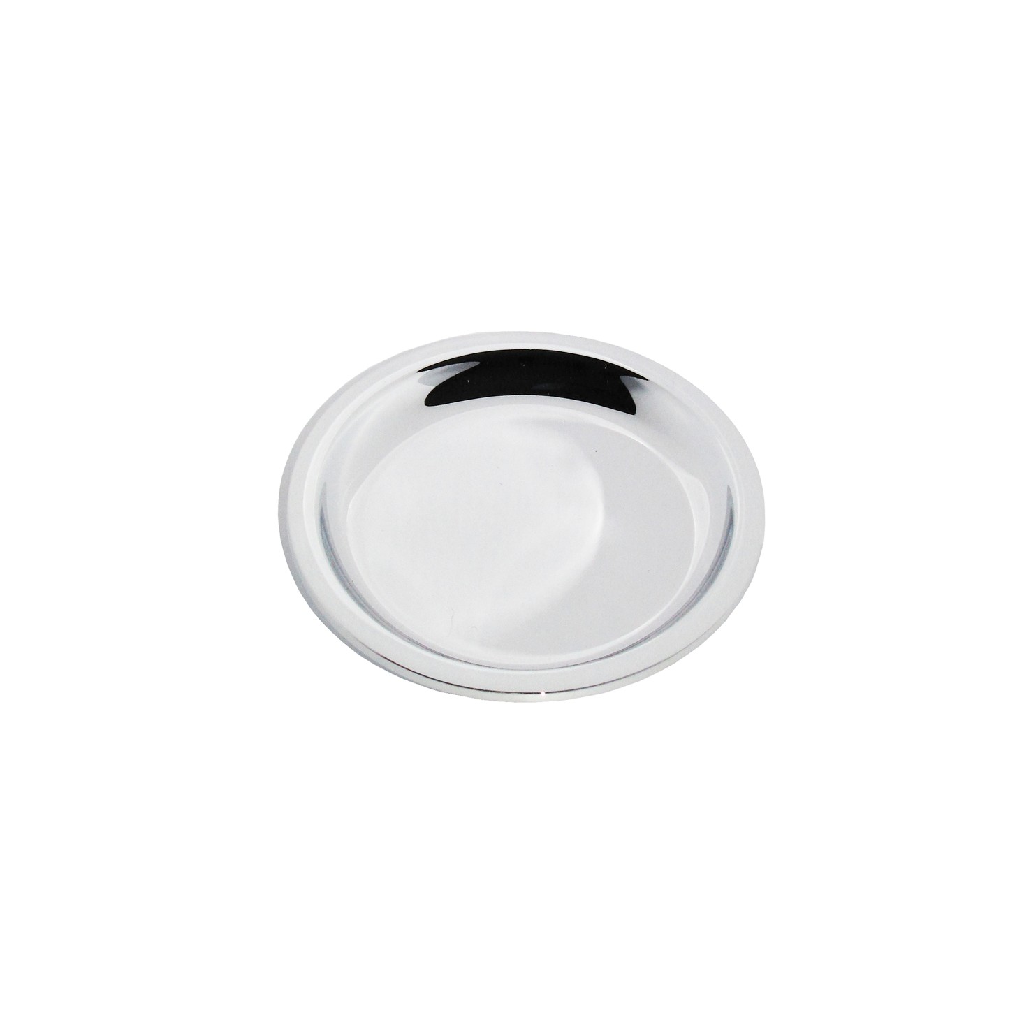 Bath soap plate | round shape in chrome brass