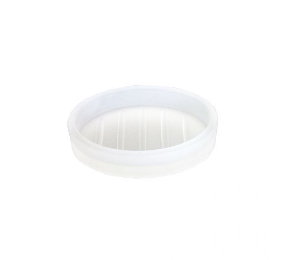 Soap dish Oval top in Frosted Glass for bathroom sink