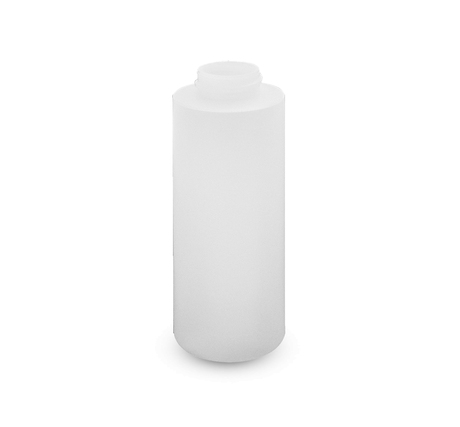 Contenitore in plastica di ricambio dispenser bagno H 10,6 filettatura 2,7 mm