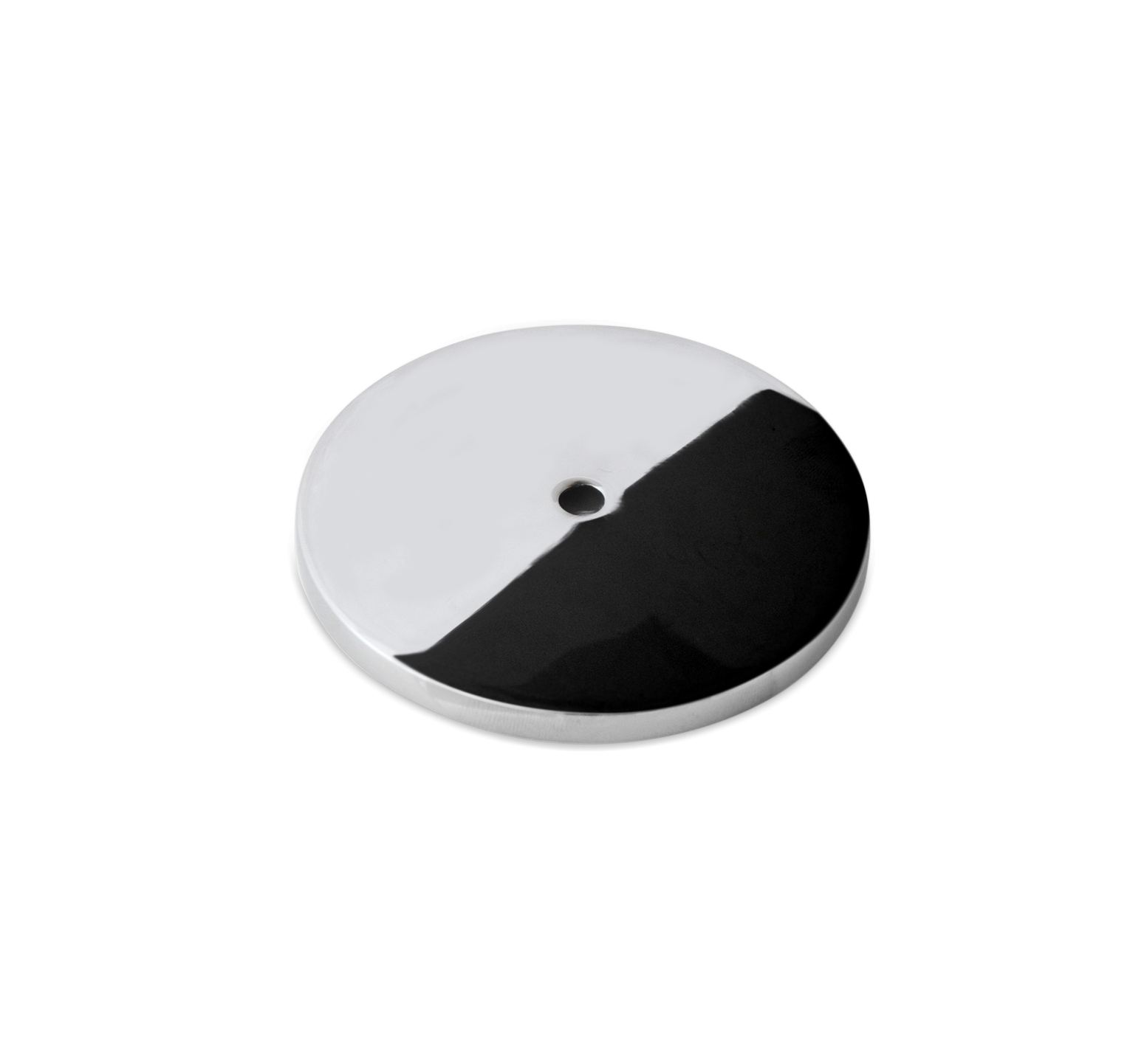 Coperchio per scopino wc di ricambio stile minimale - diametro 8 cm foro 6 mm