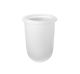 Bicchiere per porta spazzolini denti in vetro satinato naturale diametro 6 cm