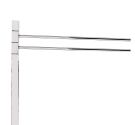 Free standing towel rack three straight arms