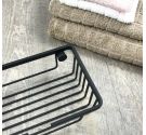 Contenitore ripiano portaoggetti e saponi per doccia in ottone garantito - profilo quadrato - prodotto artigiano antiruggine