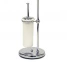 - Standing bathroom toilet brush holder in frosted glass and the door card from the classic - LINE SPRING