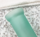 Tubo per scopino in vetro satinato verde ricambi per accessori da bagno - piantane e complementi d'arredo alta qualità