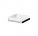 Square satin glass support soap case - Q.UBI LINE