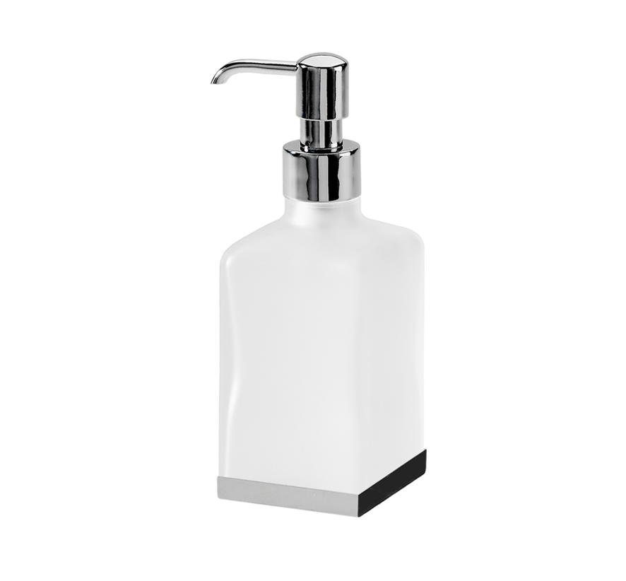 Square satin glass sink dispenser - Q.UBI LINE