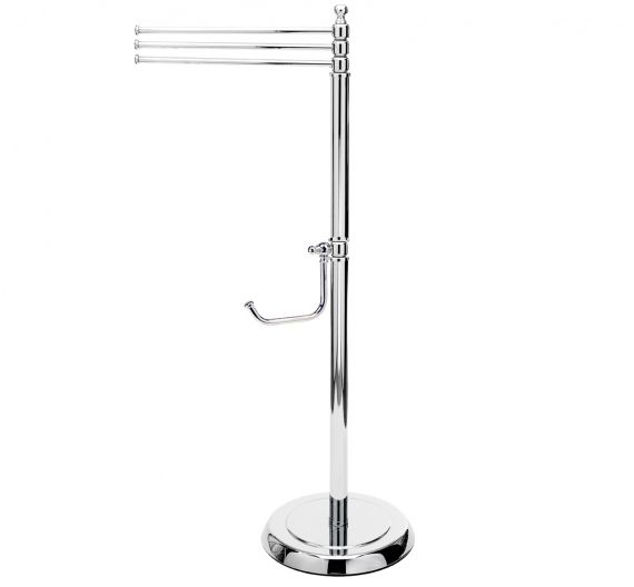 Paper towel holder free standing with toilet paper holder floor stand for classic decor high quality handmade product