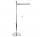 Towel bar and toilet paper holder on footboard minimalist style modern and fuznionale bathroom furniture of high quality made