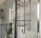 grille de stockage pour le double douche par pendaison à la douche en laiton, la qualité du savoir-faire italien