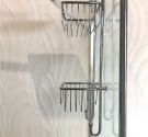 grid storage for double shower by hanging the shower in brass - the quality of Italian craftsmanship