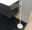 Porta salviette per bagno a piantana free stand colore personalizzabile bianco opaco garanzia qualità antiruggine