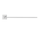 Asta porta salviette bidet a colla zero fori LP 32 x 7 cm - LINEA CUBO A COLLA