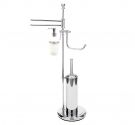 Complete bath planter with scope door, paper door, soap door and bidet towel rods - SPRING LINE